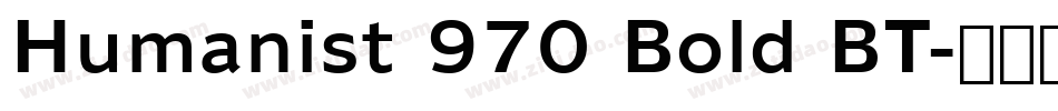 Humanist 970 Bold BT字体转换